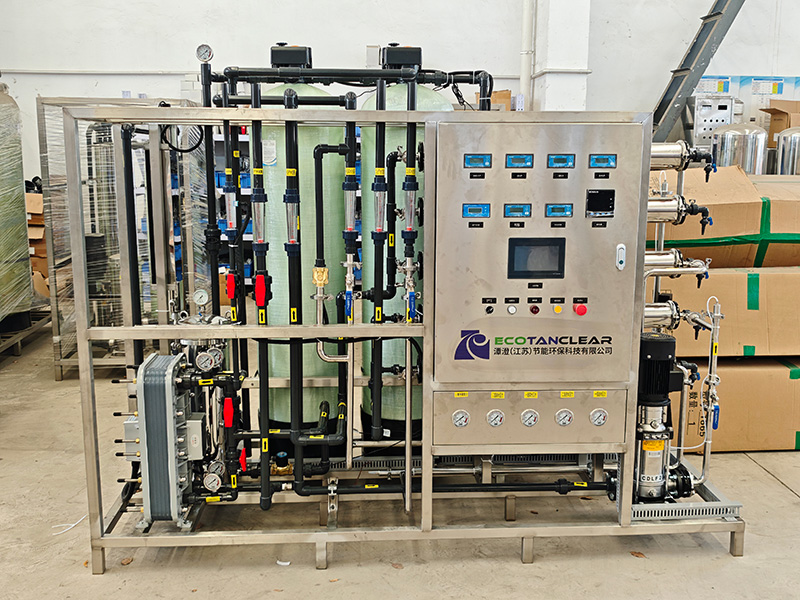 0.5吨双级反渗透加EDI模块加紫外线消毒
